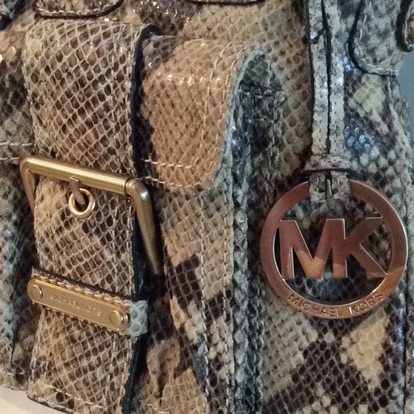 Michael Kors Snake Print Bag - Picture 2 of 14